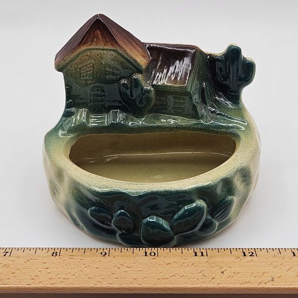 Fredericksburg Art Pottery FAPCO Planter Hacienda Southwest House Cactus Vintage - Picture 11 of 12